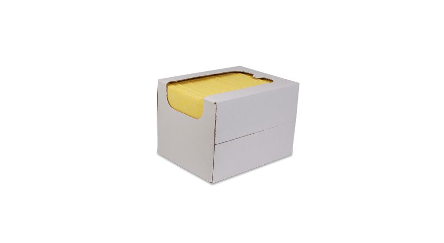 Non woven sopdoek geel 50 stuks 135 gram