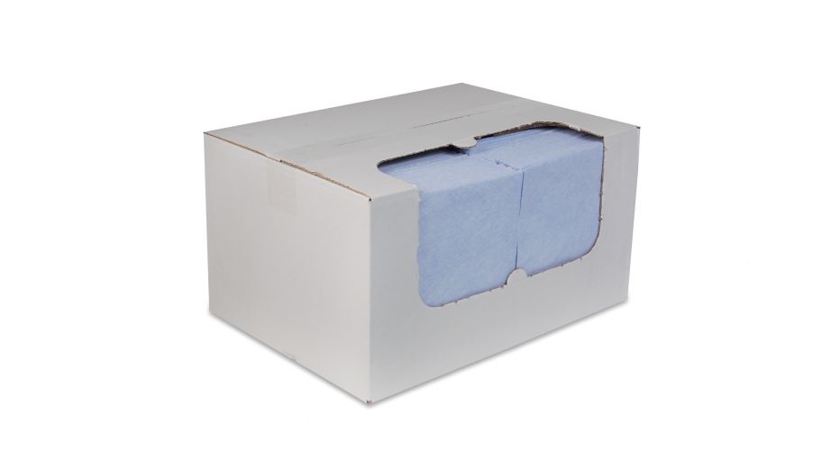 Non woven sopdoeken blauw 100 stuk 135 gram