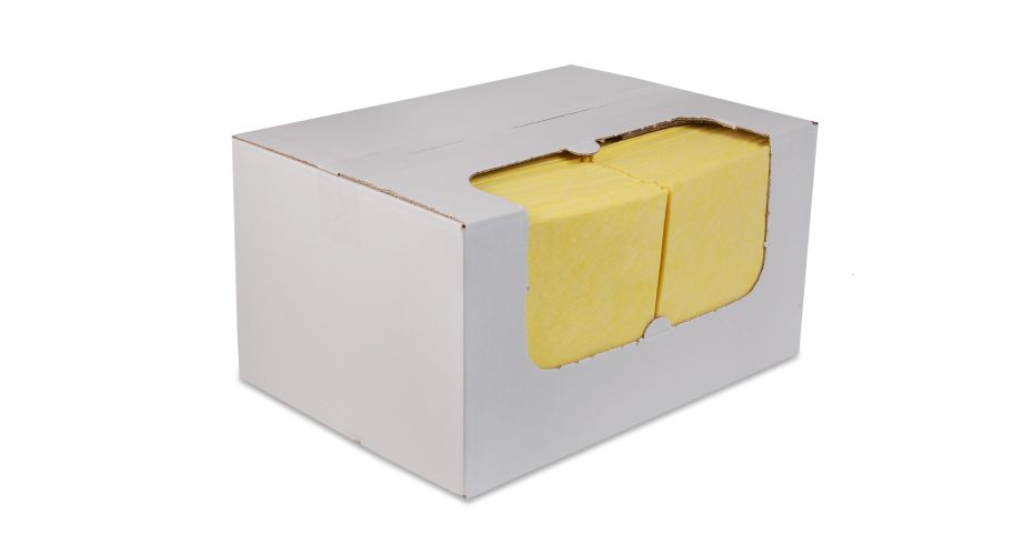 Non woven sopdoeken geel 100 stuk 135 gram