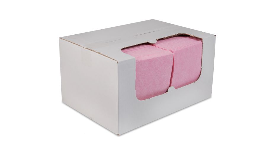 Non woven sopdoeken rose 100 stuk 135 gram