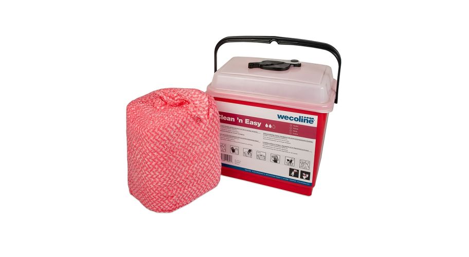 Clean &apos;n Easy sanitair doek rood 150st 36x30cm