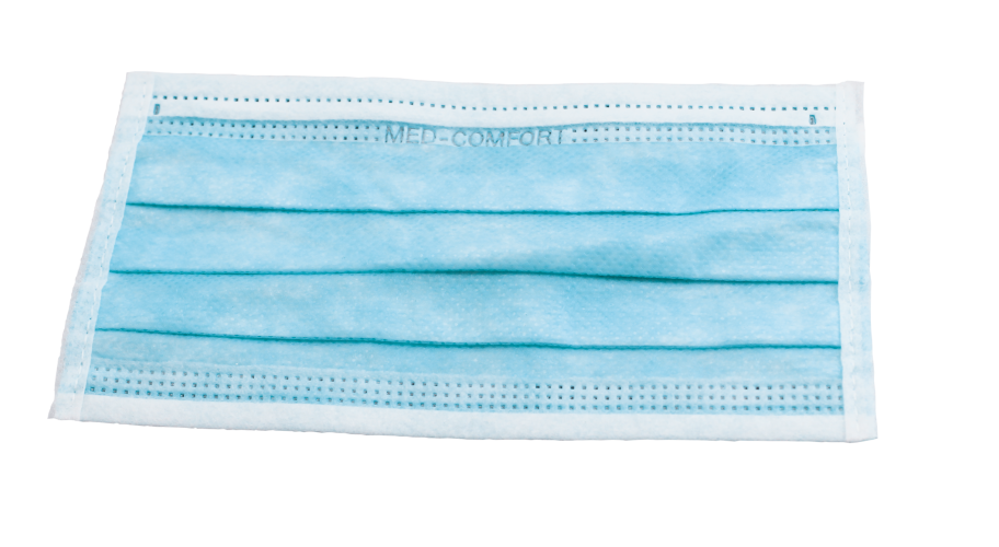 Mondmaskers non woven 3-laags blauw 40 x 50 stuks