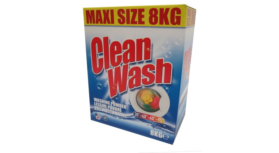 Clean Wash Waspoeder 8 kilogram