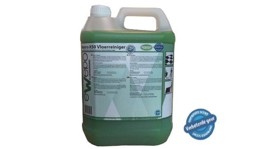 Ewepo Metro K50 Vloerreiniger 2 x 5 L. dagelijkse vloerreiniger