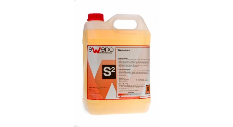Ewepo Weesan+ 2x5 L. Periodieke sanitairreiniger