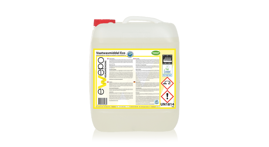 Ewepo Vaatwasmiddel Eco 10 ltr. Can natural dop rood