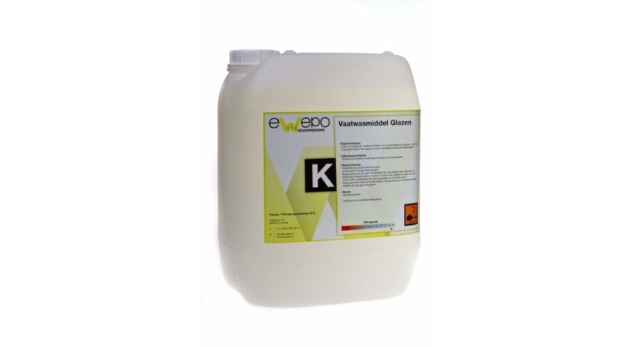 Ewepo Vaatwasmiddel glazen 10 L. zonder chloor