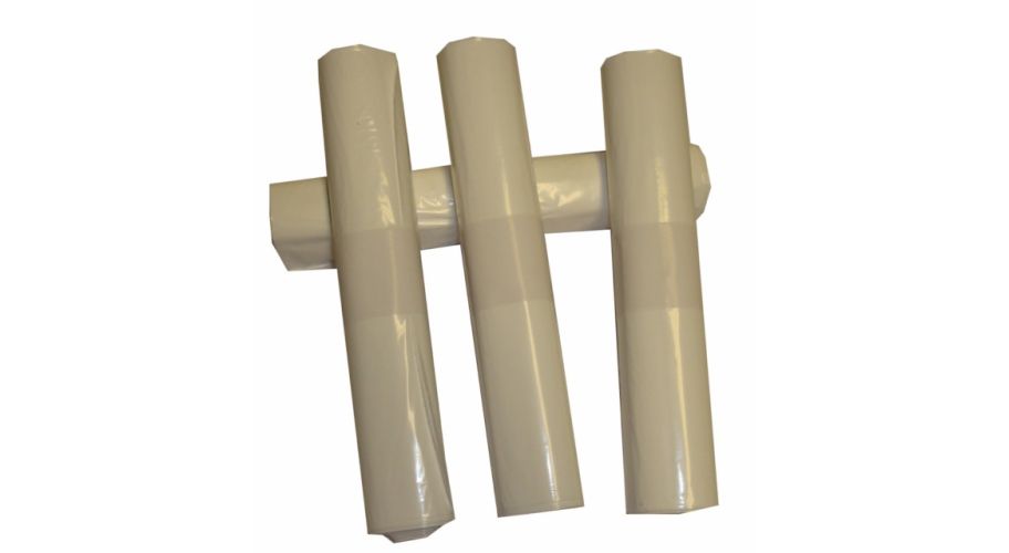 Afvalzak LDPE wit 55x65cm.T30 20x25st.