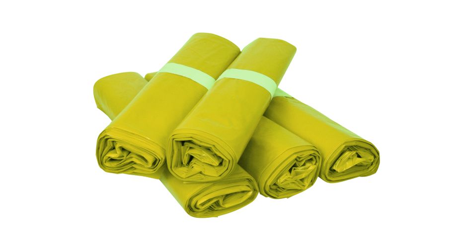 Afvalzak geel 70x110cm T30 15x20st.