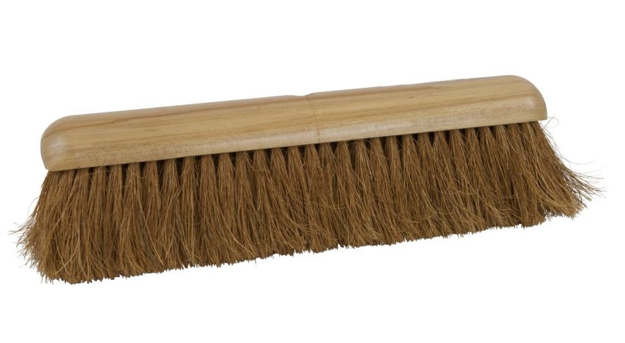 Zaalveger hout kokos 50cm