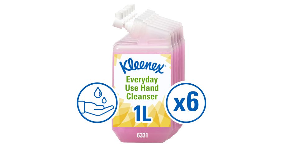 Kleenex handreiniger roze 6 x 1 liter (128)