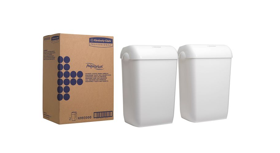 KC Aquarius afvalbak wit 2 stuks