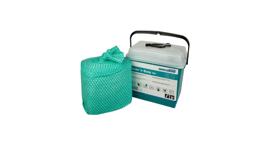 Clean 'n Easy Hygienische doek groen 150 vel/ 70% ethanol