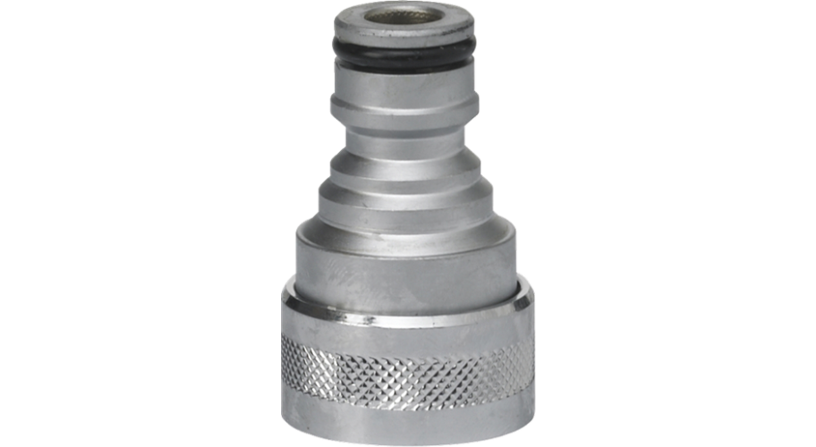 Vikan Gardena adapter voor Q stelen messing verchroomd