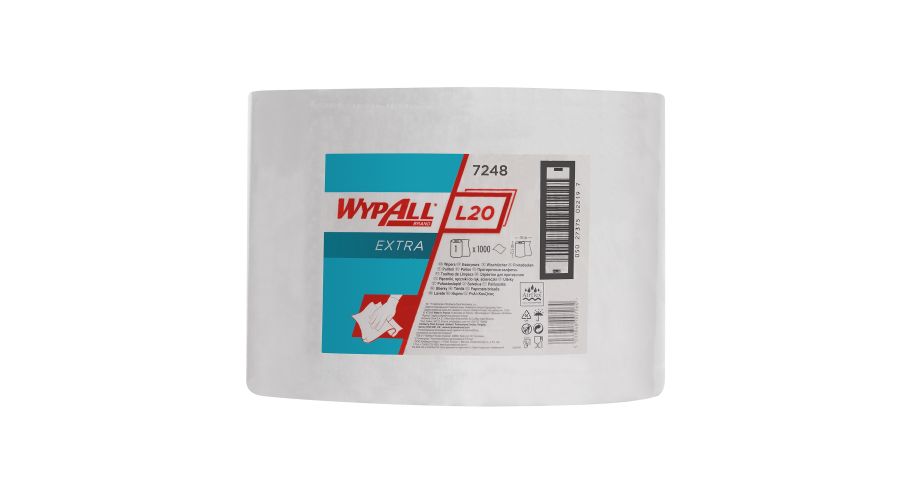 Wypall L20 Extra poetsrol wit 1000 vel. 2 laags