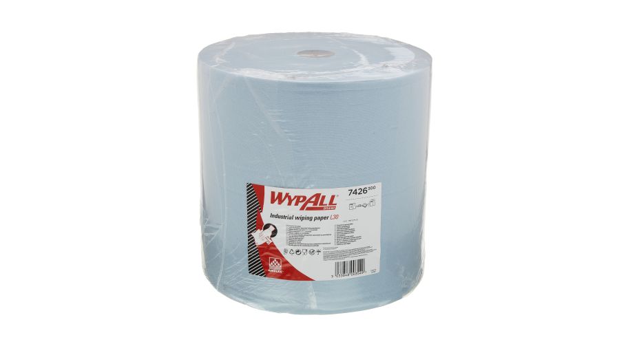 Wypall L30 Ultra+ poetsrol blauw 670vel 3 laags (30)
