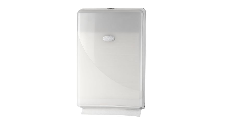 Pearl White vouwhanddoekdispenser mini folded