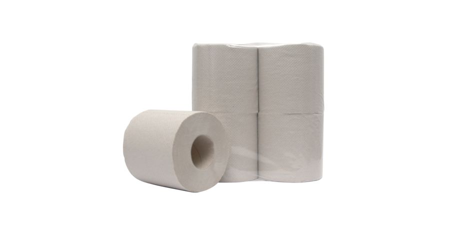EcoWipe toiletpapier 1 laags 48x400vel naturel wit