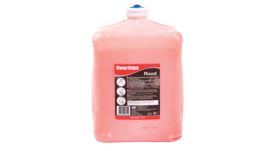 Deb Swarfega Rood 4x4 L. Rode gel zeep met perliet