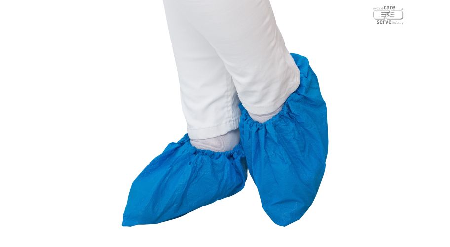 Schoenovertrek PE blauw Premium plus quality 20 x 50 stuks - Maat XL