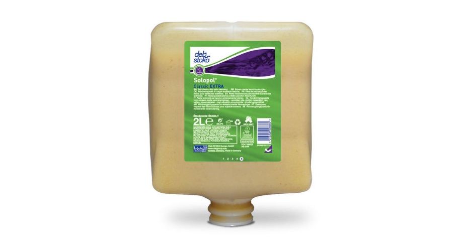 DEB Solopol Classic Extra zeep 4x2 L. Reinigingscrème met schuurkorrel