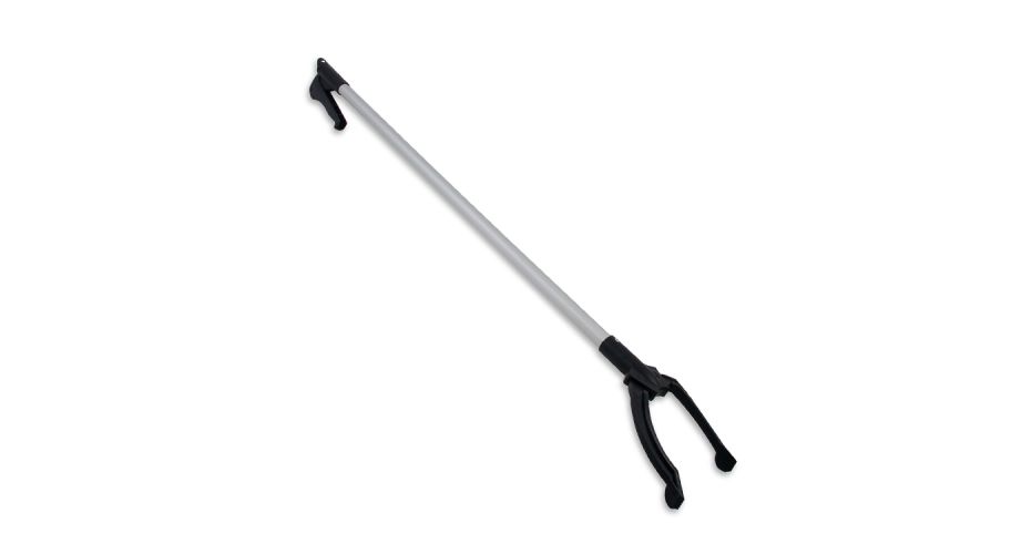 Afvalgrijper zwart/aluminium 100 cm