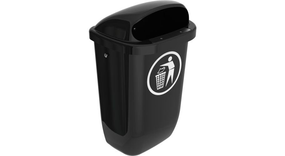 Afvalbak Grijs DIN-PK 50 liter Model VB021604