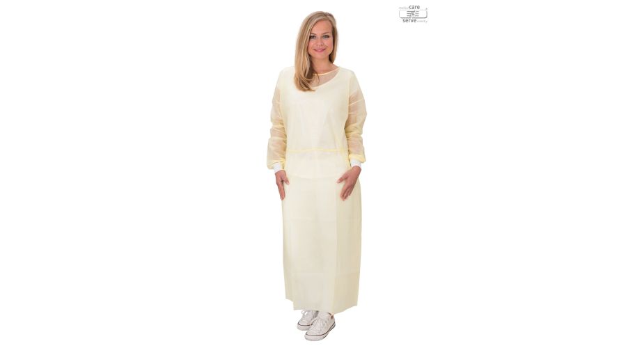 Isolatieschort PP 100 stuks  geel