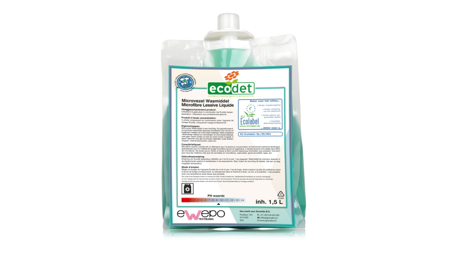 Ewepo Ecodet Easy Microvezelwasmiddel 2 x 1,5 liter