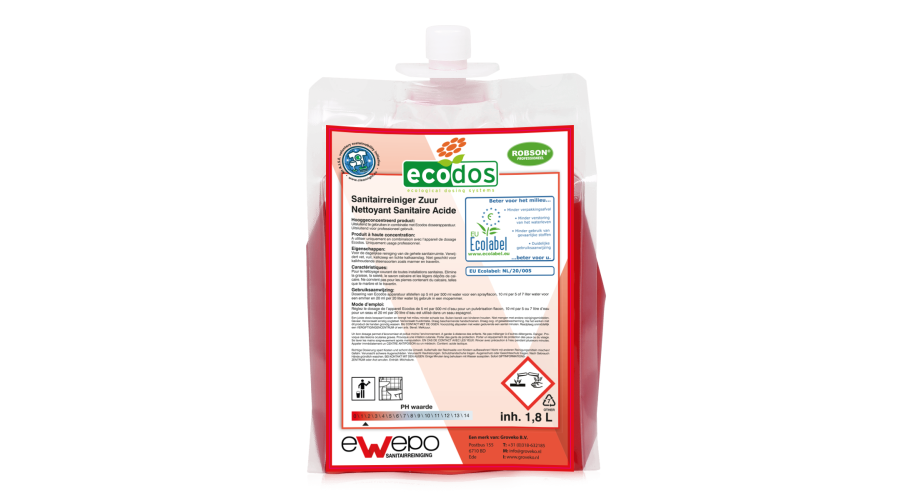 Ewepo Ecodos Sanitair zuur 3 x 1,8 liter