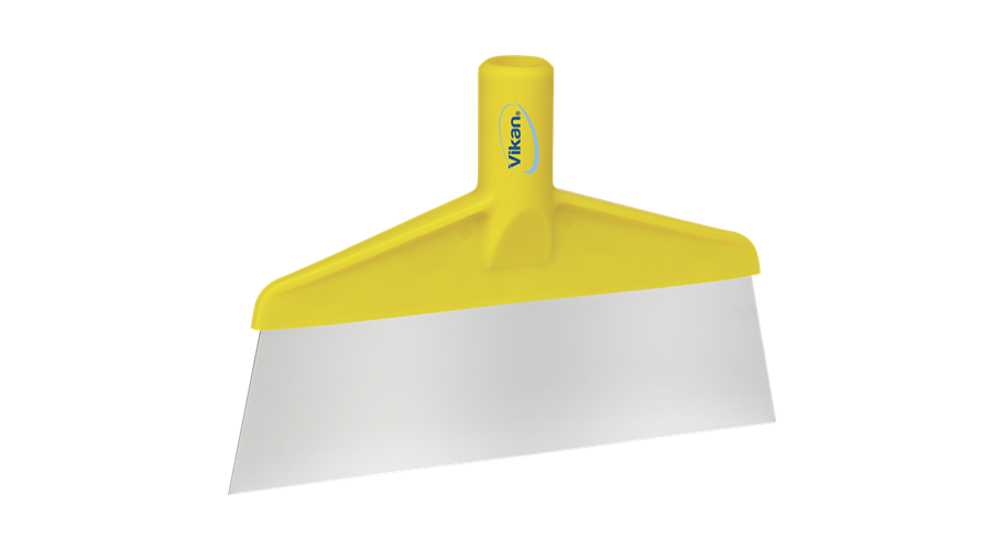 Vikan vloerschraper RVS geel 26 cm