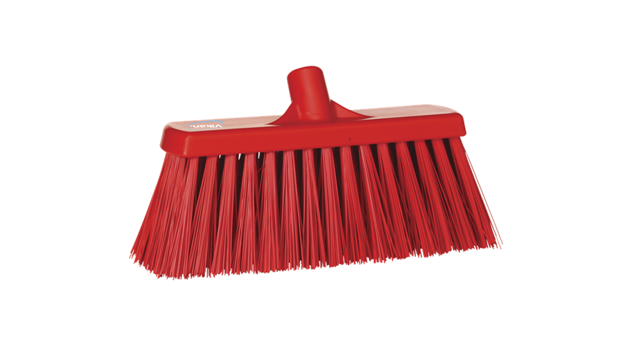 Vikan bezem hard rood 33 cm