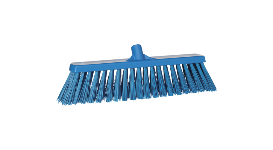 Vikan bezem hard blauw 53 cm
