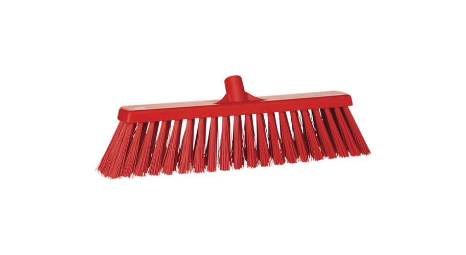 Vikan bezem hard rood 53 cm