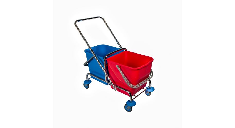 Rolemmer chroom 2x15 L. exclusief pers inclusief duwbeugel