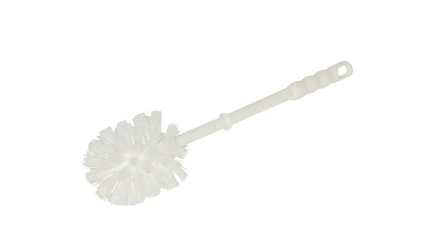 Closetborstel kunststof wit