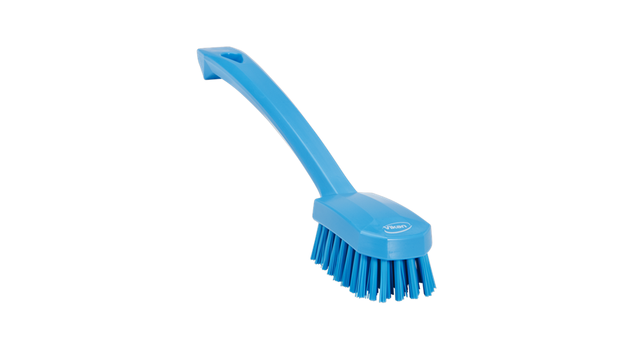 Vikan Afwasborstel medium blauw 26 cm