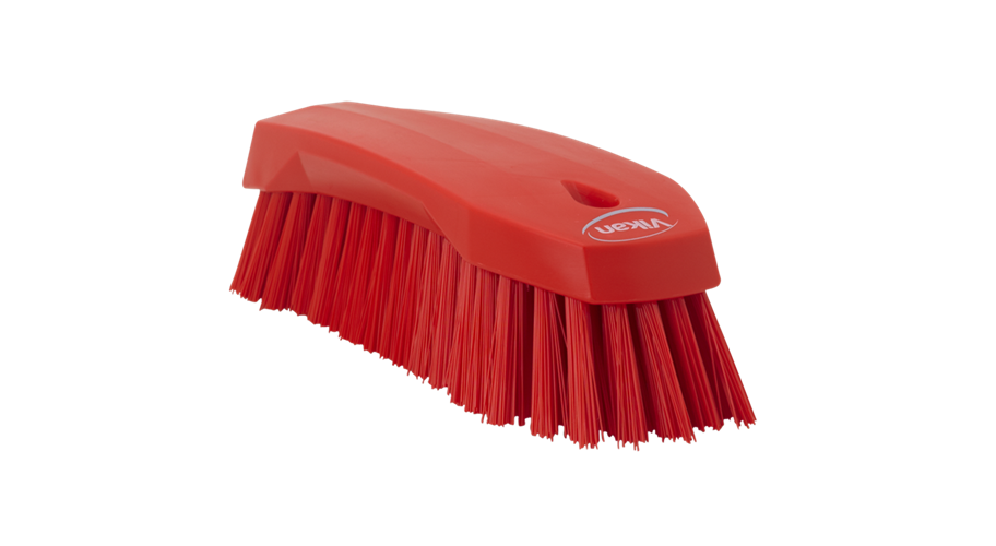 Vikan Edge grote werkborstel hard rood 20 cm