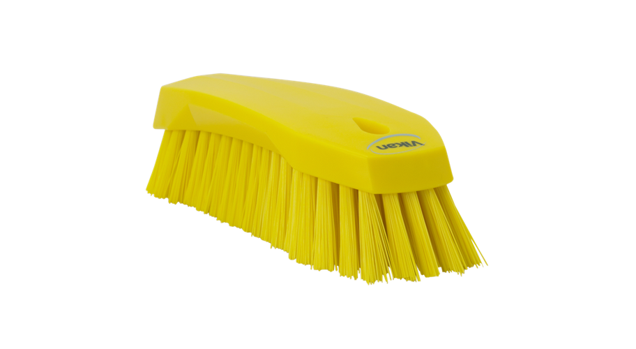 Vikan Edge grote werkborstel hard geel 20 cm