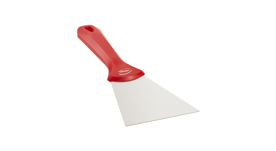 Vikan handschraper RVS rood 100 mm