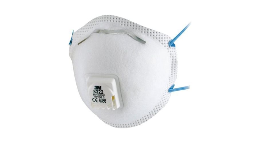 3M fijnstofmasker 8322 met ventiel FFP2