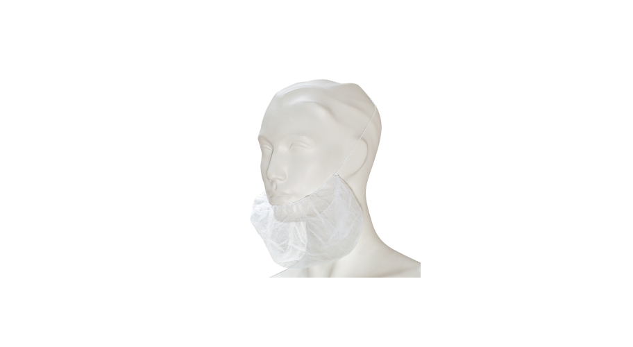 Baardmasker non woven wit 20x100 stuks