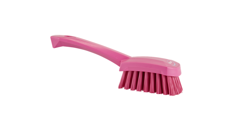 Vikan Edge afwasborstel groot hard roze 27 cm