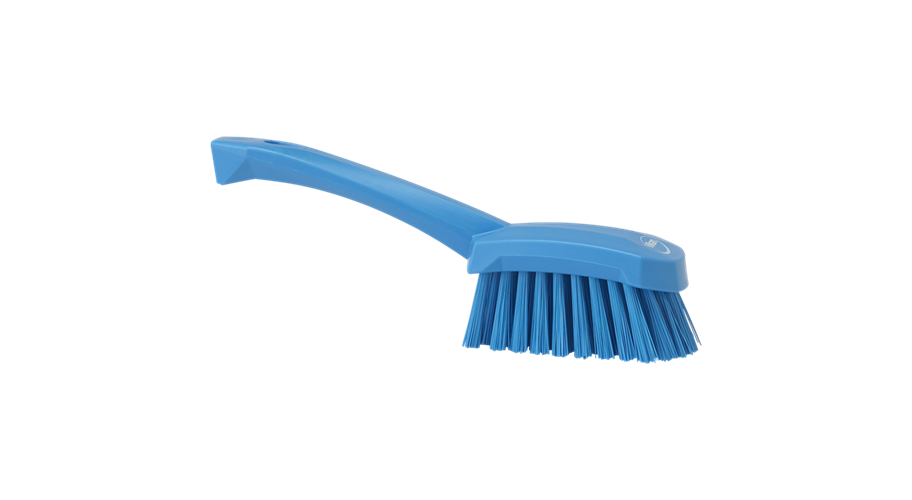 Vikan Edge afwasborstel groot hard blauw 27 cm