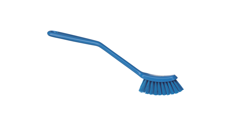Vikan smalle afwasborstel medium blauw 29 cm