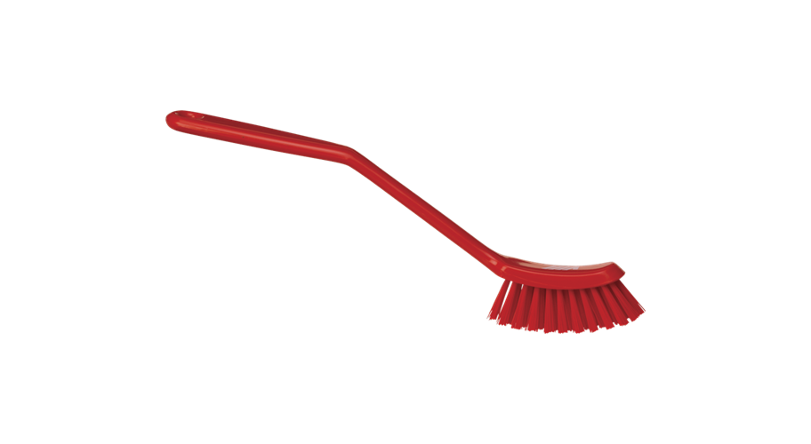 Vikan smalle afwasborstel medium rood 29 cm
