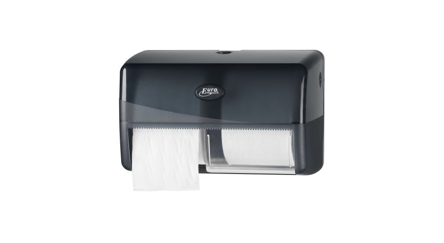 Pearl Black duo toiletrolhouder compact