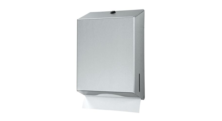 Euro handdoekdispenser maxi RVS z-vouw