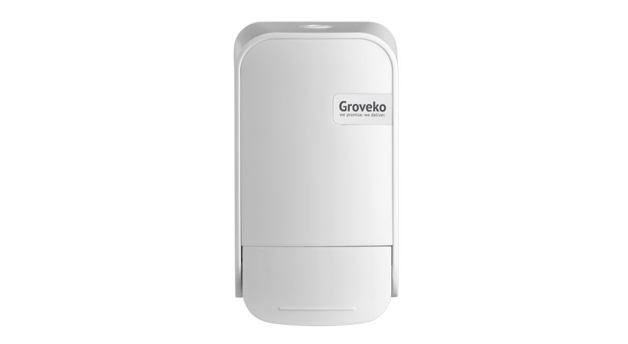 Quartz White foamdispenser 400ml tbv toiletseatcl/ 8133040, Groveko-logo