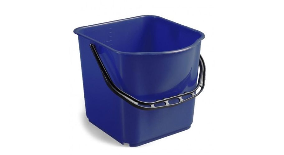 Filmop emmer 15 liter blauw met handvat